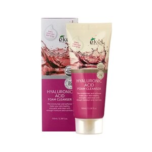 Очищающая пенка с гиалуроновой кислотой Ekel Hyaluronic Acid Foam Cleanser, Корея.