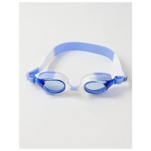 Очки для плавания детские Conquest BL 28, с футляром и регулируемой переносицей, цвет голубой/белый