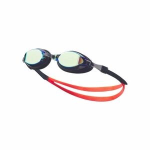 Очки для плавания NIKE Chrome Mirror, NESSD125710, зеркальные линзы, регул . пер, черная оправа