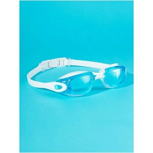 Очки для плавания взрослые, женские, мужские / Подводные плавательные очки для бассейна белые