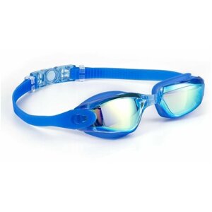 Очки для плавания взрослые, женские, мужские / Подводные плавательные очки для бассейна голубые