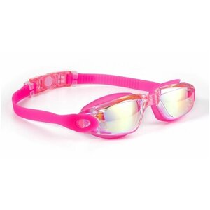 Очки для плавания взрослые, женские, мужские / Подводные плавательные очки для бассейна розовые