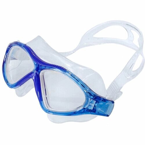 Очки маска для плавания взрослая синие Спортекс E36873-1