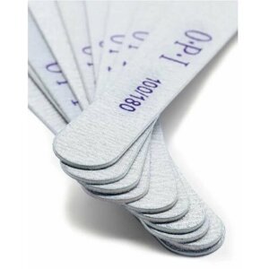 Одноразовые пилки для ногтей OPI, овальные, тонкие,100/180, 17,5 см.