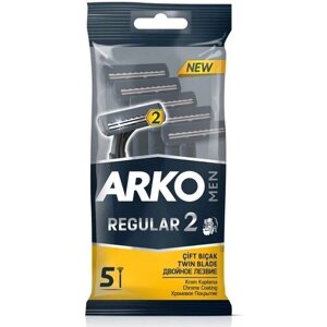 Одноразовый бритвенный станок Arko Men Regular2, одноразовый, 5 шт.