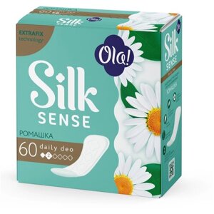 Ola! прокладки ежедневные Silk Sense Daily Deo Ромашка, 2 капли, 60 шт.