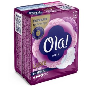 Ola! прокладки Ultra Luxe Normal Мягкий шелк, 4 капли, 10 шт.