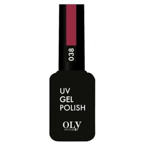 Olystyle гель-лак для ногтей UV Gel Polish, 10 мл, 038 малиновый