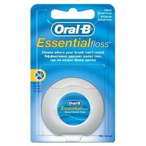 Oral-B Нить зубная Oral-B Essential мятная, вощеная, 50 м