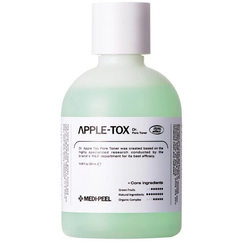 Оригинальный пилинг-тонер с ферментированными экстрактами MEDI-PEEL Dr. Apple-Tox Pore Toner, 500 мл.