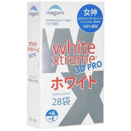 Отбеливающие полоски Megami White Xtreme 3D Pro, 28 шт
