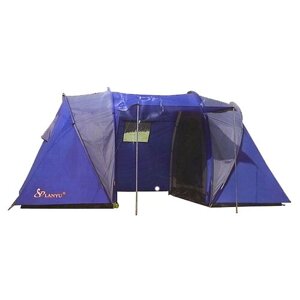 Палатка трекинговая четырёхместная LANYU LY-1699, синий/серый