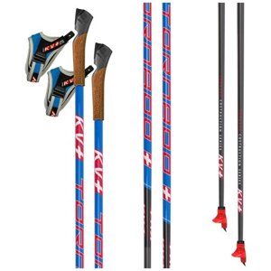 Палки лыжные KV+ TORNADO Blue/ QCD cross country pole, 22P004Q, 162,5 см.