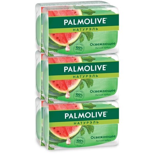 Palmolive Мыло кусковое Натурэль Летний арбуз освежающее, 6 уп., 6 шт., 90 г