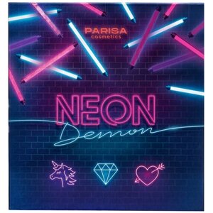 Parisa Набор теней для век Neon Demon 16 colors, 25 г