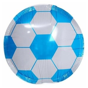 Парящий шар "Футбольный мяч", 45 см, цвет синий