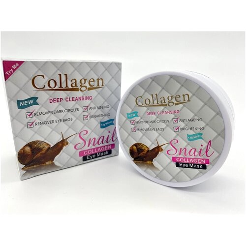 Патчи для глаз с коллагеном и муцином улитки гидрогелевые SNAIL COLLAGEN EYE MASK 60шт