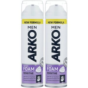Пена для бритья ARKO MEN Sensitive, 200 мл, 2 шт.