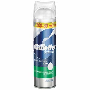 Пена для бритья Gillette Series тонизирующая, 250 г мужской