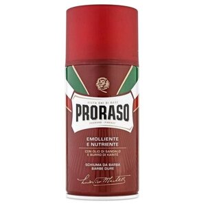 Пена для бритья Красная Сандал и Масло ши Proraso, 293 г, 300 мл