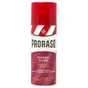 Пена для бритья Красная Сандал и Масло ши Proraso, 50 мл