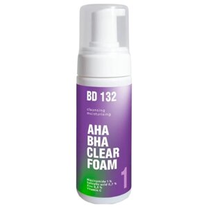 Пенка очищающая увлажняющая для умывания / BEAUTYDRUGS BD 132 AHA BHA Clear Foam 150 мл