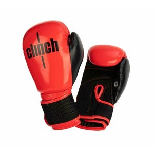 Перчатки боксерские Clinch Aero красно-черные (вес 8 унций)