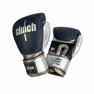 Перчатки боксерские Clinch Prime 2.0 темносине-серебристые (вес 16 унций)