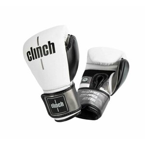 Перчатки боксерские Clinch Punch 2.0 бело-черно-бронзовые (вес 10 унций)