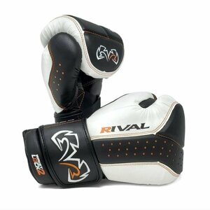 Перчатки боксерские RIVAL RB10 intelli-SHOCK BAG gloves, размер L, черно-белые