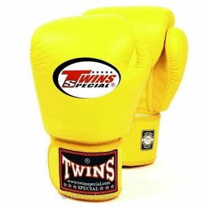 Перчатки боксерские тренировочные Twins Special BGVL-3 12 oz Yellow