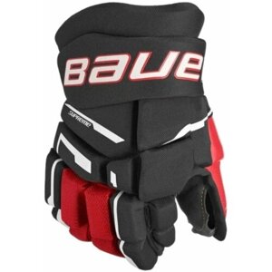 Перчатки хоккейные BAUER Supreme M3 S23 JR 1061906 (10 / черный-красный)
