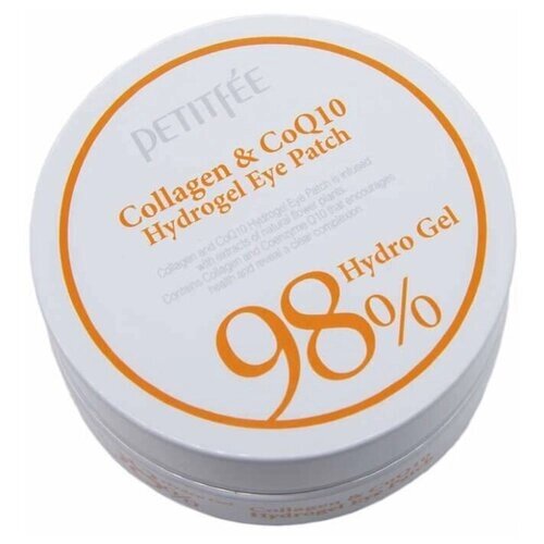 Petitfe'e / Гидрогелевые патчи с коллагеном Petitfee 98% Collagen & Co Q10 Hydro Gel Eye Patch