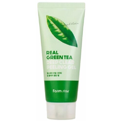 Пилинг-гель для лица с экстрактом зеленого чая Farmstay Real Green Tea Clear Peeling Gel 100 мл
