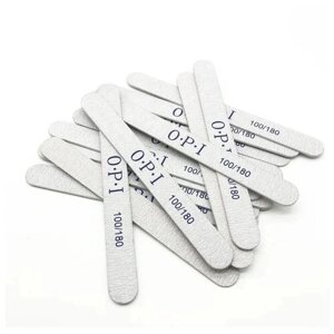 Пилка для ногтей OPI 100/180 овал, 50 шт. пилки для маникюра и педикюра/Набор для маникюра
