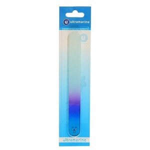 Пилка для ногтей стеклянная на блистере «Ultramarine», ручка цветная в ассортименте, со стразами,18см.