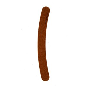 Пилка профессиональная 2-сторонняя, на деревянной основе, бумеранг коричневая, 175 мм