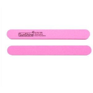 Пилка SunShine д/шлифовки прямая розовая 100/180