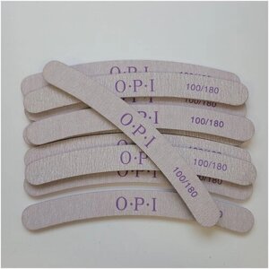 Пилки для ногтей OPI банан100/180 грит (10 штук)