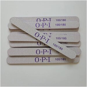 Пилки для ногтей OPI овал 100/180 грит (10 штук)