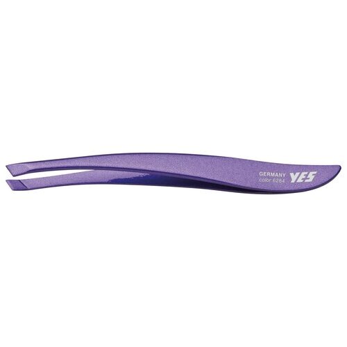 Пинцет Yes наклонный, нержав. сталь, фиолетовый, 9 см YES MR-96284