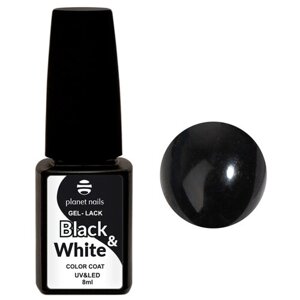 Planet nails Гель-лак Black&White, 8 мл, 443