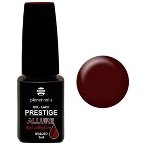 Planet nails Гель-лак Prestige Allure Red Collection, 8 мл, 658 коричнево-красный