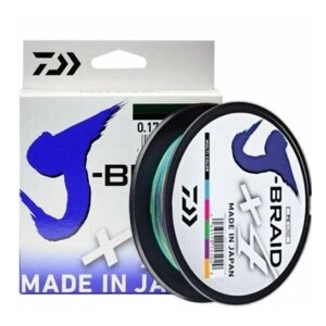 Плетеный шнур DAIWA J-Braid X4 d=0.1 мм, 300 м, 2.6 кг, multi color, 1 шт.