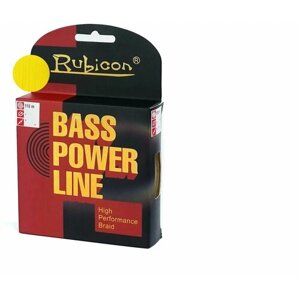 Плетеный шнур для рыбалки Bass Power Line 110 м yellow, 0,22mm