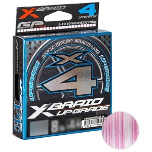 Плетёный шнур Ygk X Braid Upgrade X4 150м. 0.074мм. White pink