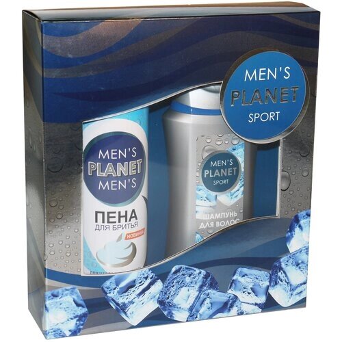 Подарочный косметический набор FESTIVA Men's Planet SPORT для мужчин (Шампунь 250 мл. Пена для бритья 200 мл.)