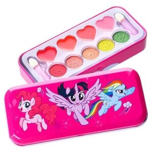 Подарочный набор детский теней и блесков для губ "Искорка" My Little Pony