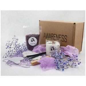 Подарочный набор для женщин AWARENESS набор для медитации, свечи, ароматические палочки, благовония