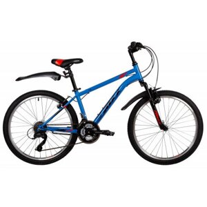 Подростковый велосипед FOXX 24" Aztec синий, размер 12" 24SHV. Aztec. 12BL2
